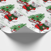 メリークリスマス・ネズミ ラッピングペーパー (角)