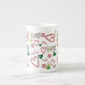 メリークリスマス ノエル ボーンチャイナ マグ (正面)