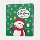 メリークリスマス ノンナ ペンギン セラミックオーナメント (左)