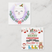 メリークリスマス ノートカード (正面/裏面)