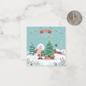 メリークリスマス ノートカード (正面/裏面インサイチュ)