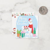 メリークリスマス ノートカード (正面/裏面インサイチュ)