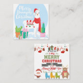 メリークリスマス ノートカード (正面/裏面)