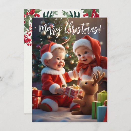 メリークリスマス ノートカード (正面/裏面)