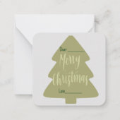 メリークリスマス ノートカード (裏面)