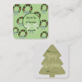 メリークリスマス ノートカード (正面/裏面)