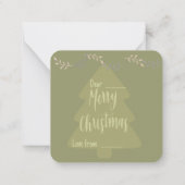 メリークリスマス: ノートカード (裏面)
