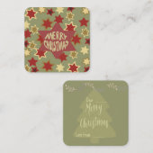メリークリスマス: ノートカード (正面/裏面)