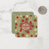 メリークリスマス: ノートカード (正面/裏面インサイチュ)