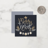 メリークリスマス ノートカード (正面/裏面インサイチュ)