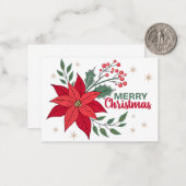 メリークリスマス ノートカード (正面/裏面インサイチュ)