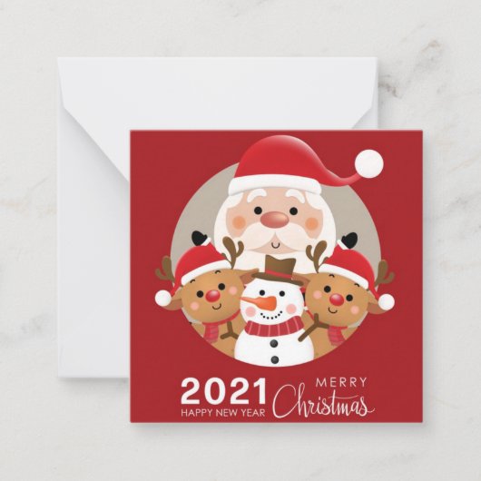 メリークリスマス ノートカード (正面)