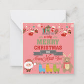 メリークリスマス ノートカード (裏面)