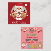 メリークリスマス ノートカード (正面/裏面)