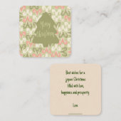 メリークリスマス: ノートカード (正面/裏面)