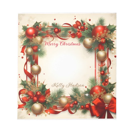 メリークリスマス ノートパッド (正面)