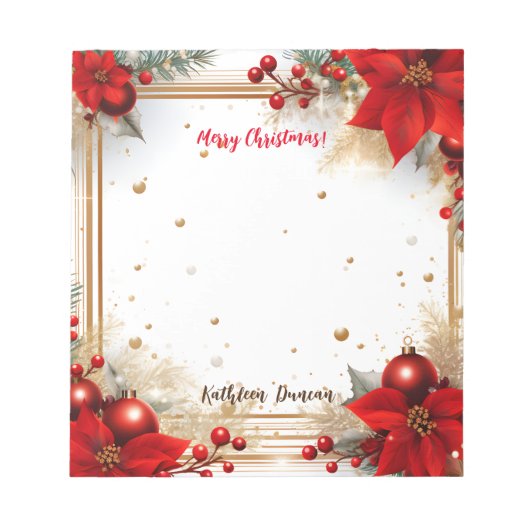 メリークリスマス ノートパッド (正面)