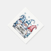 メリークリスマス・ノームズ スタンダードカクテルナプキン (角)
