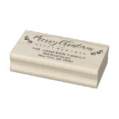 メリークリスマス&ハッピーニューイヤーお洒落脚本 ラバースタンプ (スタンプ)