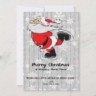 メリークリスマス＆ハッピーニューイヤーグリーティングカード シーズンカード