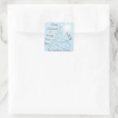 メリークリスマス&ハッピーニューイヤーツリーウォーターパステル スクエアシール (バッグ)