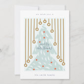 メリークリスマス ハッピーニューイヤーパステルツリー シーズンカード (正面)