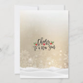 メリークリスマス＆ハッピーニューイヤーパーティー　ホリーミモザ 招待状 (裏面)