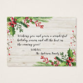 メリークリスマス&ハッピーニューイヤーホリデーグリーティング (裏面)