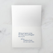 メリークリスマス&ハッピーニューイヤーホリデーグリーティング シーズンカード (内部)