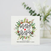 メリークリスマス&ハッピーニューイヤーホリデーグリーティング シーズンカード (スタンド正面)