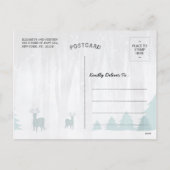 メリークリスマス&ハッピーニューイヤーホリデーグリーティング シーズンポストカード (裏面)