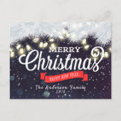 メリークリスマス&ハッピーニューイヤーホリデーグリーティング シーズンポストカード (正面)