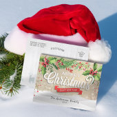 メリークリスマス&ハッピーニューイヤーホリデーグリーティング シーズンポストカード