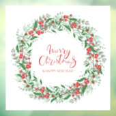 メリークリスマス&ハッピーニューイヤーリース  ウィンドウサイン (シート3)