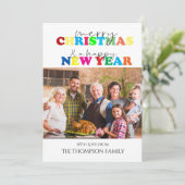 メリークリスマス&ハッピーニューイヤー写真 シーズンカード (スタンド正面)