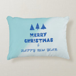 メリークリスマス&ハッピーニューイヤー型枕 アクセントクッション