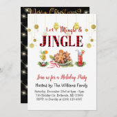 メリークリスマス&ハッピーニューイヤー招待状 シーズンカード (正面/裏面)