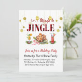 メリークリスマス&ハッピーニューイヤー招待状 シーズンカード (スタンド正面)