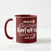 メリークリスマス&ハッピーニューイヤー挨拶RW マグカップ (左)