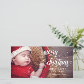 メリークリスマス&ハッピーニューイヤー書道 シーズンカード (スタンド正面)