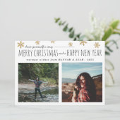 メリークリスマス&ハッピーニューイヤー脚本2枚 シーズンカード (スタンド正面)