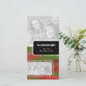 メリークリスマス&ハッピーニューイヤー2フォトフレーム シーズンカード (スタンド正面)