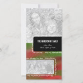 メリークリスマス&ハッピーニューイヤー2フォトフレーム シーズンカード (正面)