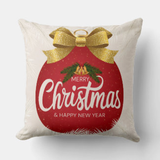メリークリスマス&ハッピーニューイヤー オブジェデザイン| クッション