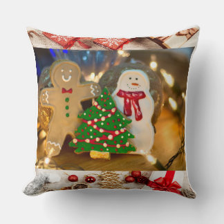 メリークリスマス&ハッピーニューイヤー オーナメントデザイン| クッション