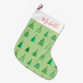 メリークリスマス&ハッピーニューイヤー！オーナメント ラージクリスマスストッキング (正面 (吊り時))