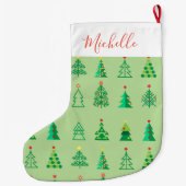 メリークリスマス&ハッピーニューイヤー！オーナメント ラージクリスマスストッキング (裏面)