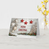 メリークリスマス/ハッピーニューイヤー カード (黄色い花)