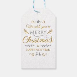 メリークリスマス&ハッピーニューイヤー ギフトタグ