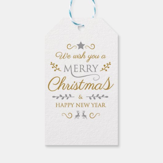 メリークリスマス&ハッピーニューイヤー ギフトタグ (裏面)